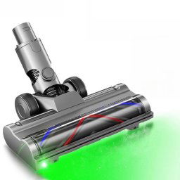 Pour aspirateur Dyson V6, tête de brosse de sol légère à entraînement direct avec lumières LED anti-poussière