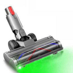 Pour aspirateur Dyson V10 Slim / V12 Slim, tête de brosse de sol légère à entraînement direct avec lumières LED anti-poussière