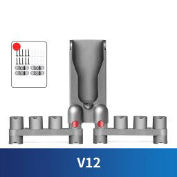 Support mural de rangement pour aspirateur Dyson V12, support d'accessoires pouvant contenir jusqu'à 10 accessoires