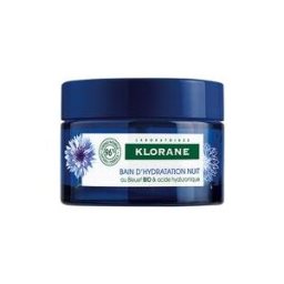Klorane Bleuet Bain d'Hydratation Nuit au Bleuet Bio et Acide Hyaluronique - Visage et Yeux 50 ml - Pot 50 ml