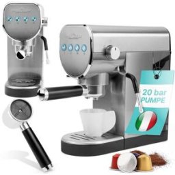 Profi Cook PC-ES/KA 1265 inox Machine à expresso acier inoxydable Nombre de tasse=2 avec embout de mousseur à lait