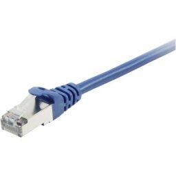 Equip 605534 RJ45 Câble réseau, câble patch CAT 6 S/FTP 5.00 m bleu contacts dorés 1 pc(s)