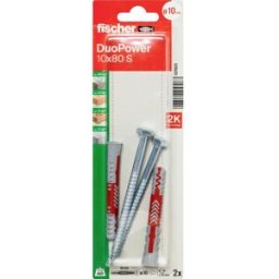 Fischer 543797 DuoPower 10 x 80 S K NV Set de chevilles 80 mm 10 mm 1 set
