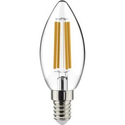 LightMe LM85931 LED CEE F (A - G) E14 forme de flamme 4.5 W = 40 W blanc chaud (Ø x H) 35 mm x 97 mm 5 pc(s)