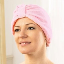 TempsL Turban sèche-cheveux rose - -