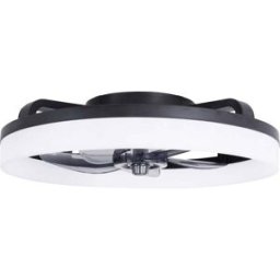 Westinghouse Ventilateur de plafond 20 W (Ø x H) 500 mm x 165 mm noir minuteur, avec télécommande, avec éclairage, pales réversibles, avec lumières dambiance