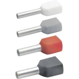Embout double dextrémité de câble Klauke 87313 2.5 mm² x 13 mm bleu 100 pc(s)