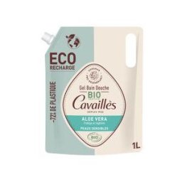 Cavaillès Gel Bain et Douche Aloe Vera Eco-Recharge 1 L - Sachet 1000 ml