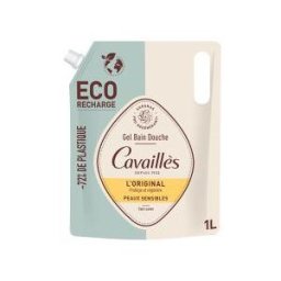 Cavaillès Gel Bain Douche L'Original Peaux Sensibles Éco-Recharge 1 L - Sachet 1000 ml