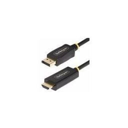 StarTech.com 3.3ft (1m) DisplayPort to HDMI Adapter Cable, 4K 60Hz with HDR, DP to HDMI 2.0b, Active Video Converter, DisplayPort Desktop to HDMI Monitor, M/M - DisplayPort to HDMI Cord (3F-DP-HDMI-4K60-HDR) - cable adaptateur - DisplayPort / HDMI - 1 m