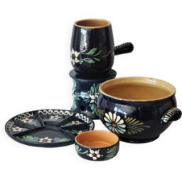 ART Service a fondue alsacien multicolore 25x4x5