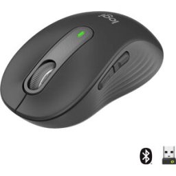 Logitech Signature M650 Souris radio, Bluetooth droitiers Taille: M optique graphite 5 Boutons 4000 dpi