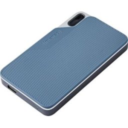 Intenso TX100 2 TB Disque dur externe SSD USB-C® (USB 3.2 Gen 1) gris-bleu 3826470
