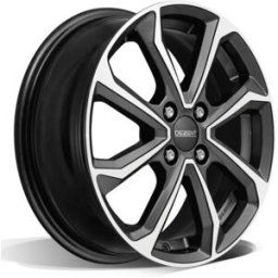 Jante Alu Dezent Tn 16 Pouces - 6x16 4x100 Et50 Gunmetal Face Polie