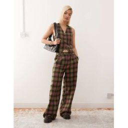 Reclaimed Vintage - Pantalon d'ensemble ample et ajustÃ© Ã carreaux-Multicolore Multicolore 34 female