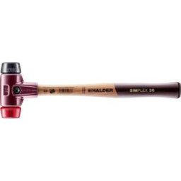 Halder SIMPLEX 3026.030 Marteau à métal Manche ergonomique, dur, mi-dur 345 g 295 mm 1 pc(s)