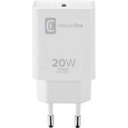 Cellular Line neu Chargeur USB 20 W 1x USB-C® blanc chargeur rapide