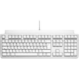 Matias FK302-DE Tactile Pro USB Clavier allemand, QWERTZ, Mac blanc hub USB, câble amovible