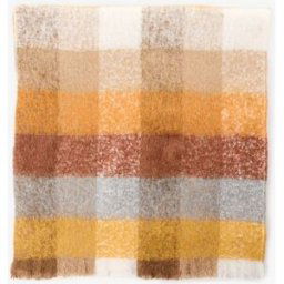 Au Printemps Paris Echarpe à carreaux fondu en mohair mélangé