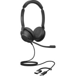 Jabra Evolve2 30 SE Micro-casque supra-auriculaire filaire Stereo noir Suppression du bruit du microphone, Noise Cancelling micro-casque téléphone