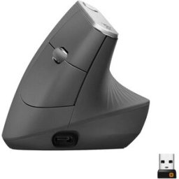 Souris ergonomique Logitech Bluetooth, radio optique noir, argent 4 Boutons 4000 dpi