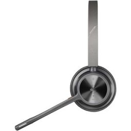 HP Poly Voyager 4320 UC Stereo Micro-casque supra-auriculaire Bluetooth Stereo noir Noise Cancelling volume réglable, avec station daccueil et de charge