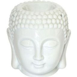 Bougies, diffuseurs La Chaise Longue Brule parfum tête de bouddha Blanc