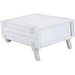 Bopla UM 32009 SET Boîtier de table (L x l x H) 157.50 x 198.90 x 62.20 mm ABS gris clair (RAL 7035) 1 set