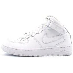 Baskets montantes enfant Nike AIR FORCE 1 MID Cadet Blanc