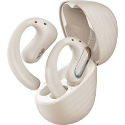 OneOdio OpenRock Pro T1 Écouteurs oreilles libres Bluetooth Stereo beige boîtier de charge, arceau auriculaire, résistant à leau pour le sport