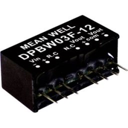 Module convertisseur CC/CC MEAN WELL DPBW03G-12 Nbr. de sorties: 2 x 125 mA 3 W 1 pc(s)