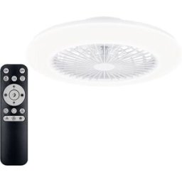 Philips LED Amigo Ventilateur de plafond 20 W, 42 W (Ø x H) 490 mm x 137 mm blanc avec éclairage, variable