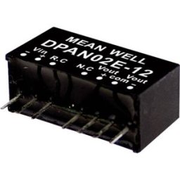 Module convertisseur CC/CC MEAN WELL DPAN02A-12 Nbr. de sorties: 2 x 83 mA 2 W 1 pc(s)