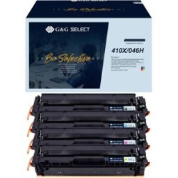 G&G; Toner remplace Canon, HP 410X, 046H compatible pack bundle noir, cyan, magenta, jaune GS-H410X-4P