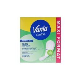 Vania Confort Protègé-Slips Normal Aloe 56 Protège-Lingeries - Boîte 56 protège-lingeries