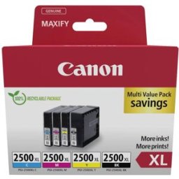 Canon Encre PGI-2500 XLBKCMY dorigine pack bundle noir, cyan, magenta, jaune 9254B010