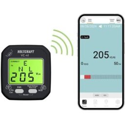 Testeur de prise VOLTCRAFT VC-41 CAT II 250 V LCD