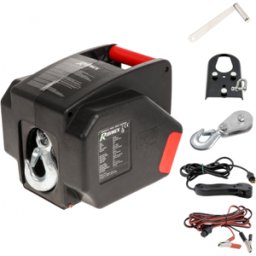 Ribimex PE12V - Treuil électrique à batterie 12V - Avec télécommande