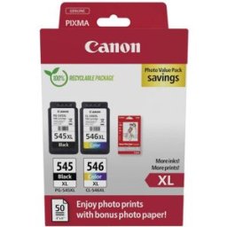 Canon Encre PG-545+CL-546XL dorigine paquet de 2 noir, couleur 8286B011