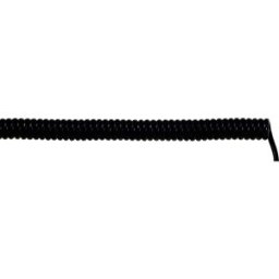 Câble spiralé LAPP UNITRONIC® SPIRAL 73220206 200 mm / 800 mm 3 x 0.14 mm² noir 1 pc(s)