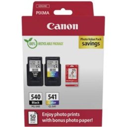 Canon Encre PG-540+CL-541 dorigine paquet de 2 noir, couleur 5225B013