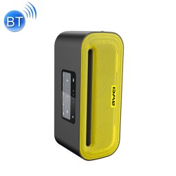 Haut-parleur Bluetooth sans fil awei Y600 avec stéréo 3D, microphone intégré, carte de support TF / AUX / NFC (jaune)