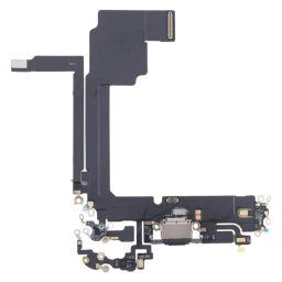 Câble flexible de port de charge pour iPhone 15 Pro Max (noir)