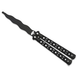 Couteau papillon balisong noir entrainement tricks