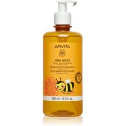 Apivita Mini Bees Gentle Kids Shower Gel Orange&Honey gel de douche corps et cheveux pour enfant 500 ml