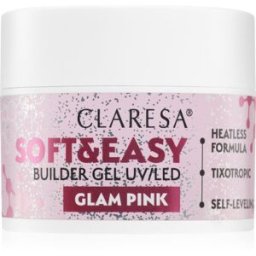 Claresa Soft&Easy Builder Gel base de vernis en gel ongles teinte Glam Pink 45 g