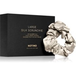 Notino Silk Collection Large scrunchie chouchou en soie Cream 1 pcs