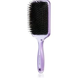 BrushArt Hair Boar bristle paddle hairbrush brosse à cheveux avec poils de sanglier Metallic Lilac 1 pcs