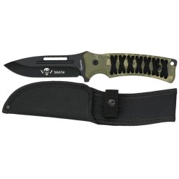 Poignard couteau militaire Albainox - Manche camo encordé