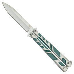 Couteau papillon balisong 22cm manche métal